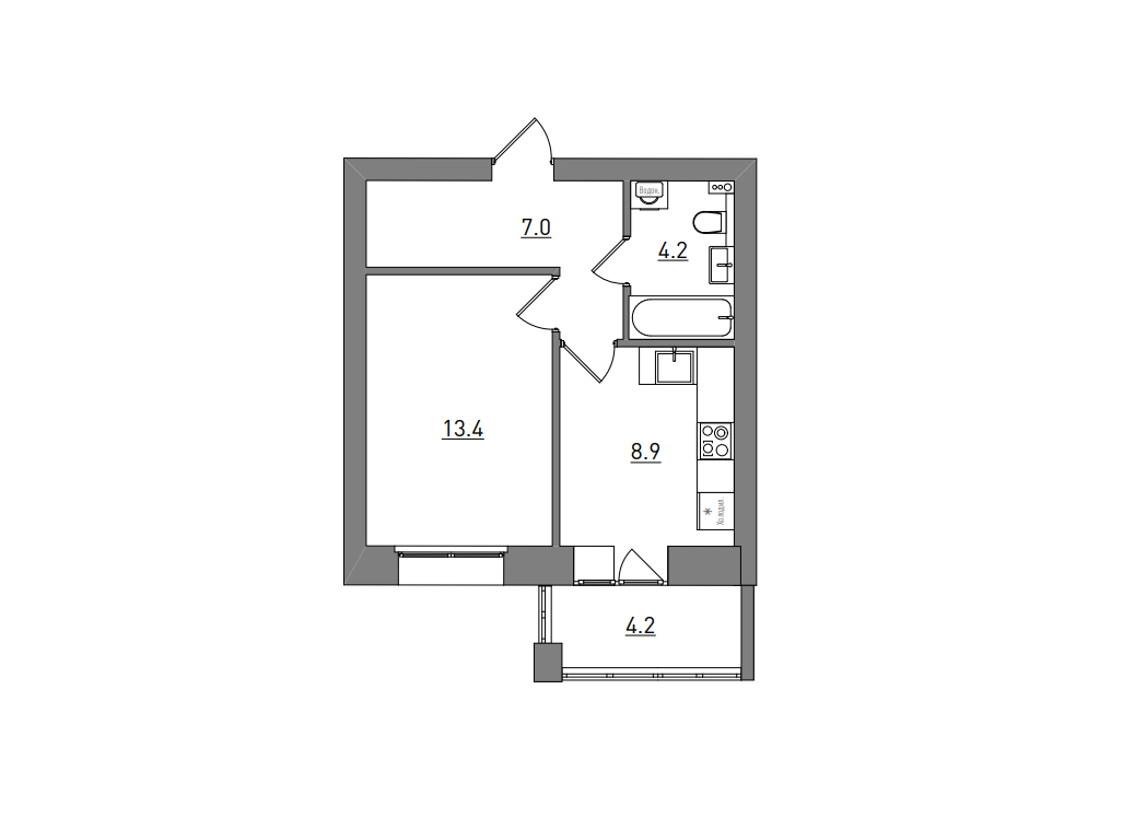 планировка квартиры 38 м2